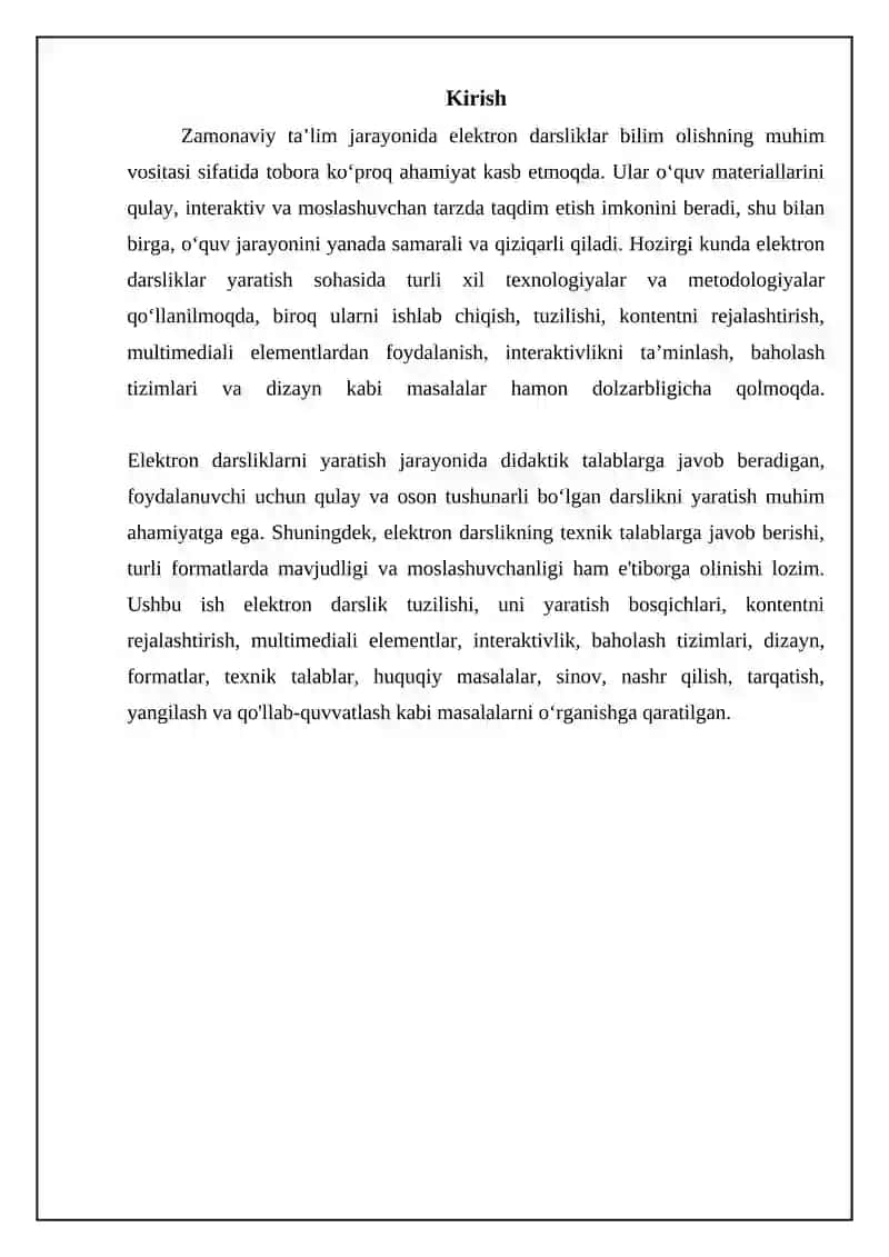 Elektron darslik tuzilishi va yaratish bosqichlari 3