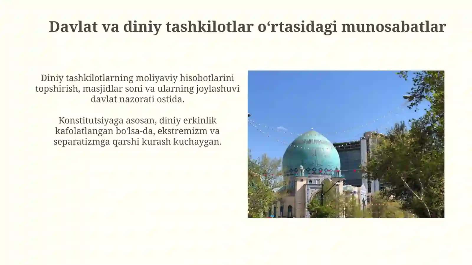Oʻzbekistonda faoliyat yurituvchi diniy tashkilotlar 3