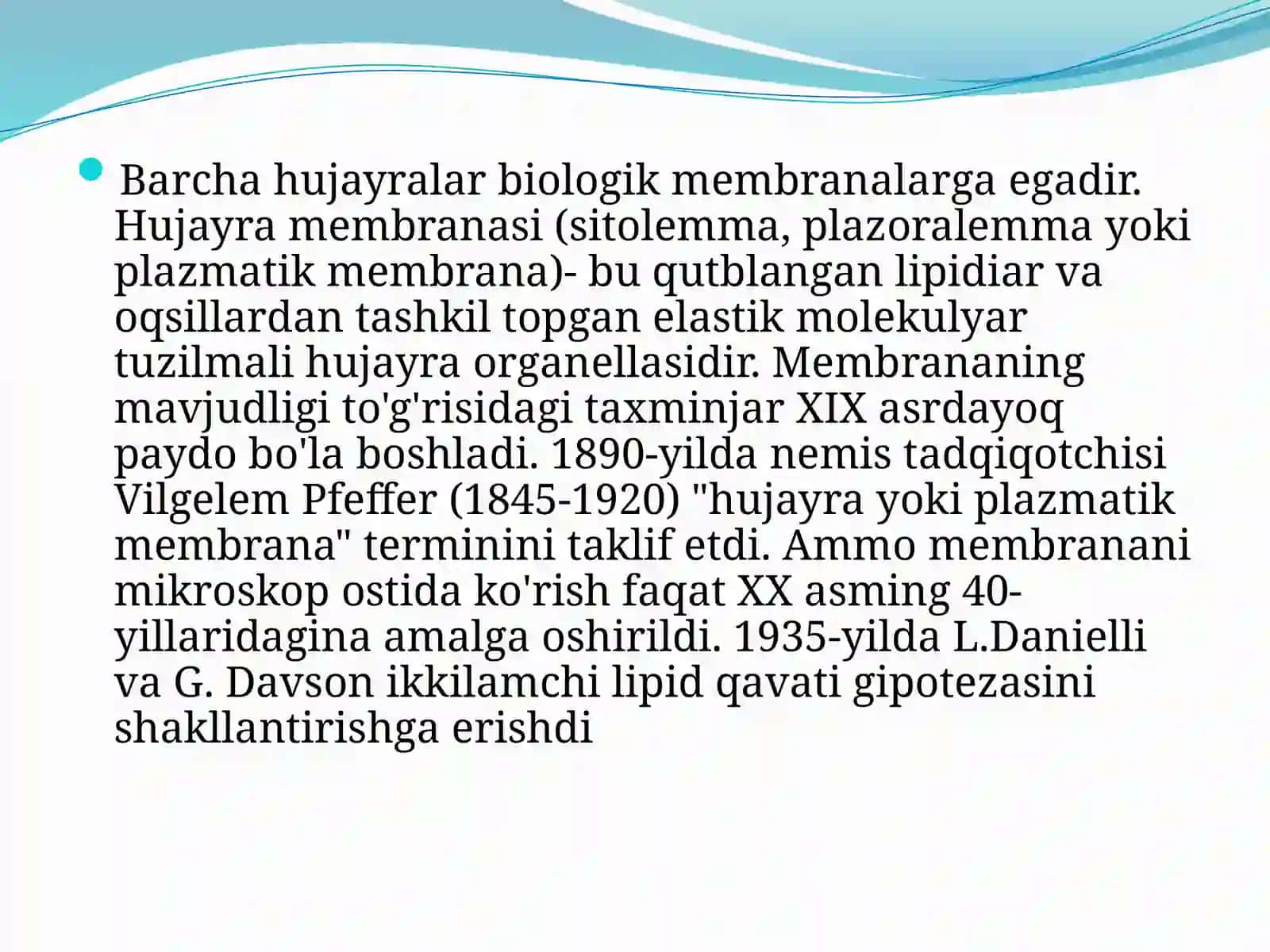 Biologik Membrana Buzilishi 3