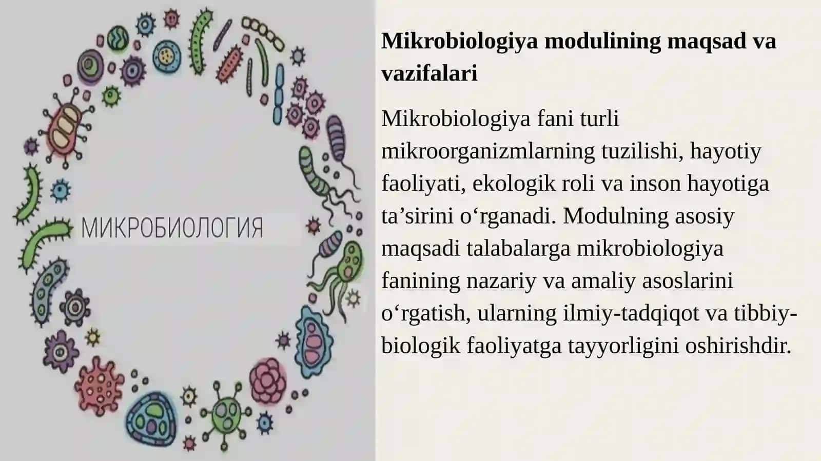 Mikrobiologiya, virusologiya va immunologiya fanidan mustaqil ishi 3