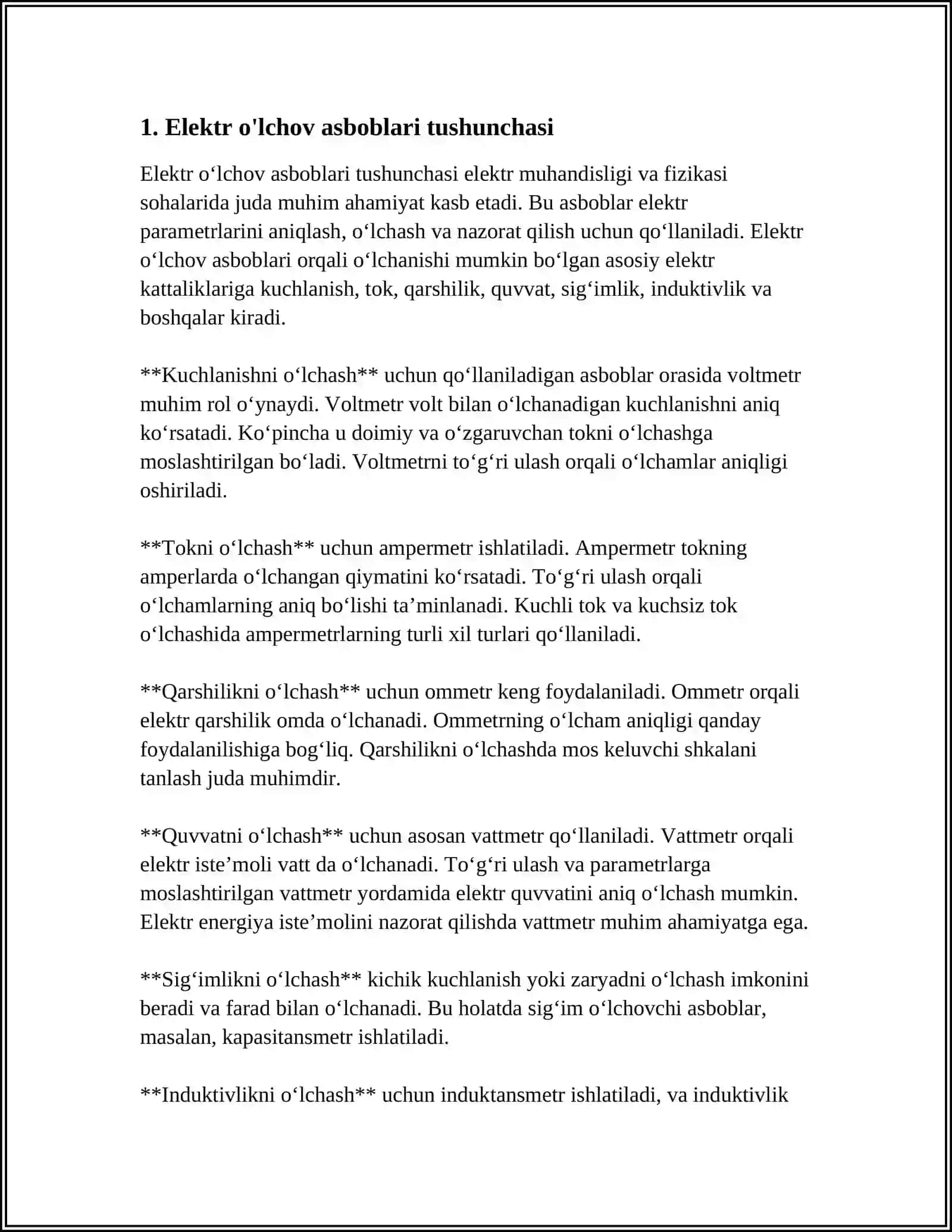 ELEKTR ÕLCHOV ASBOBLARI 3
