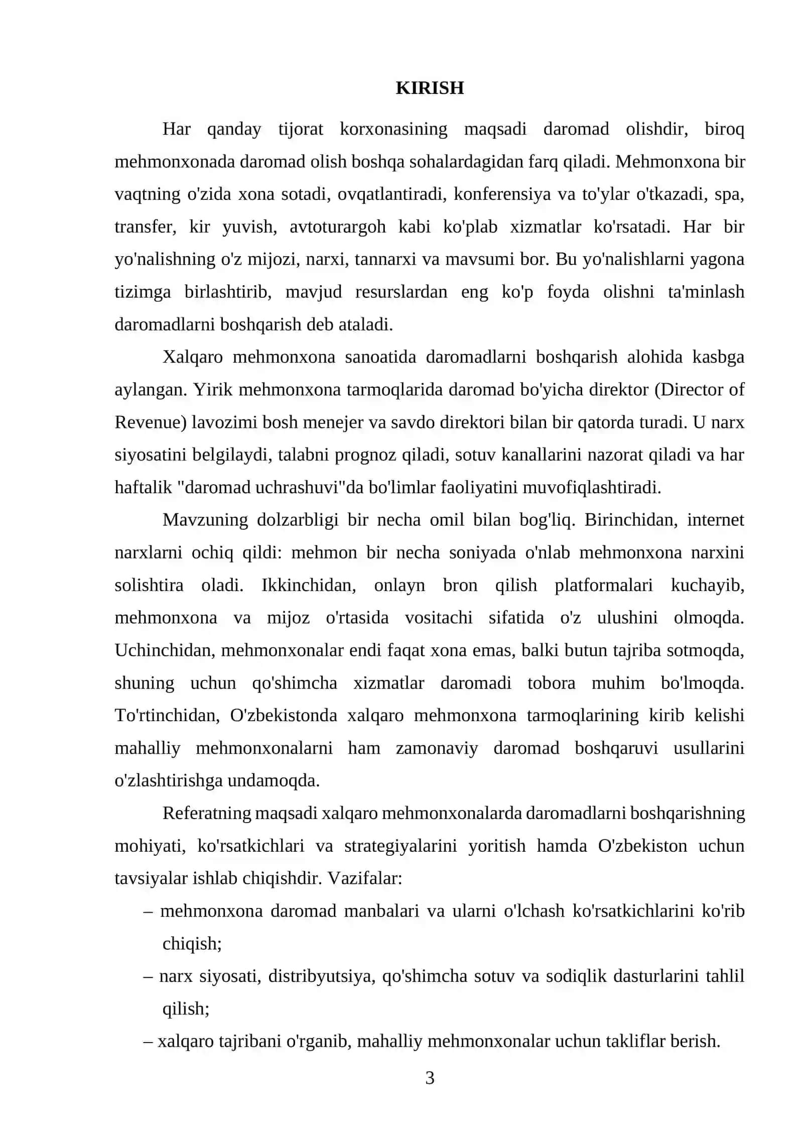 Xalqaro mehmonxonalarda daromadlarni boshqarish 3