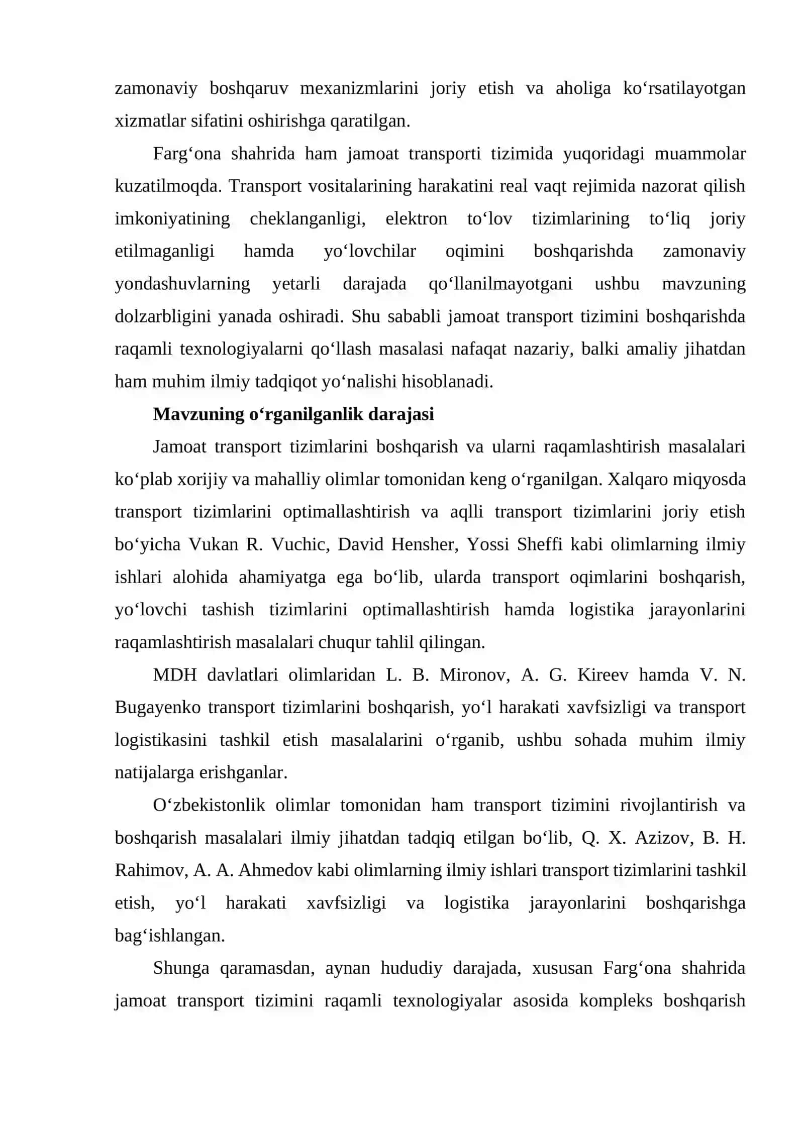 Jamoat transport tizimini boshqarishda raqamli texnologiyalarni qo‘llash 3