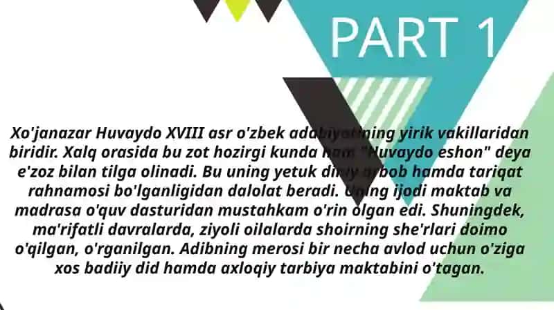 Xojanazar Huvaydo 3