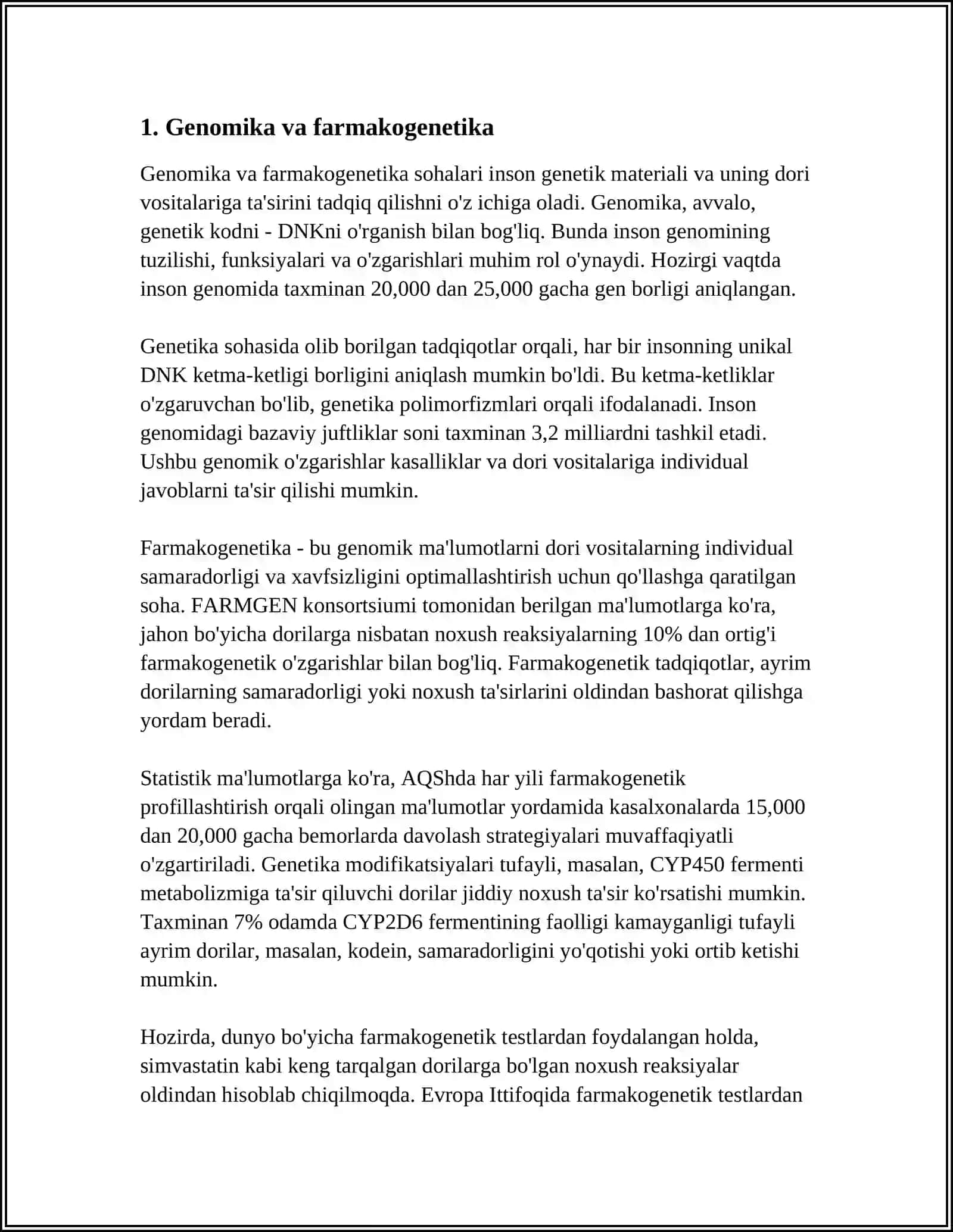 INSON TANASINING DORI VOSITALARIGA SEZGIRLIGINING GENETIK ASOSLARI 3