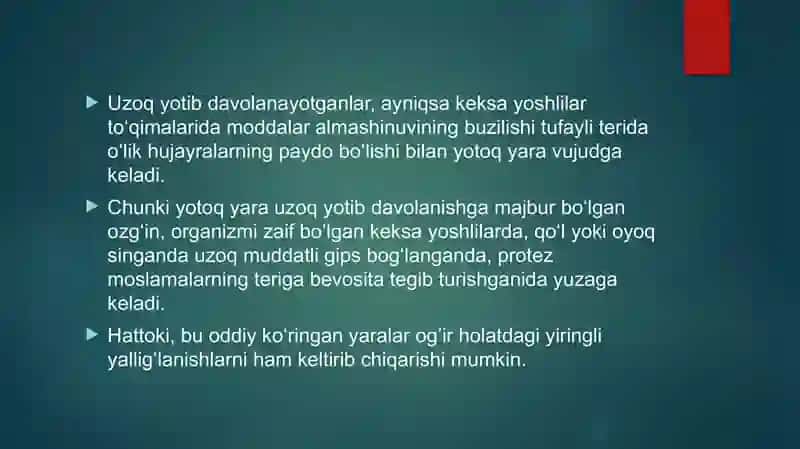 Yotoq yara 3