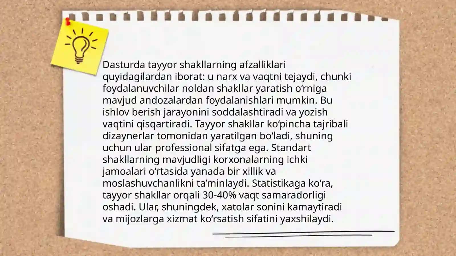 Dasturda tayyor shakllardan foydalanish 3