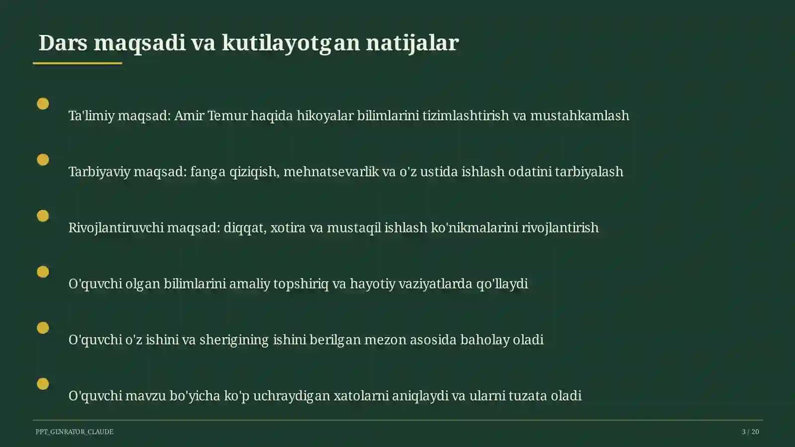 Amir Temur haqida hikoyalar (5-sinf) 3