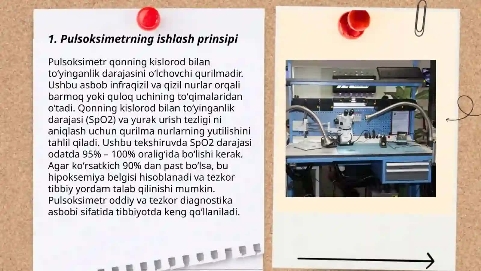 Pulsoksimetr tibbiy asbobini fizikaviy bogʻliqligi 3