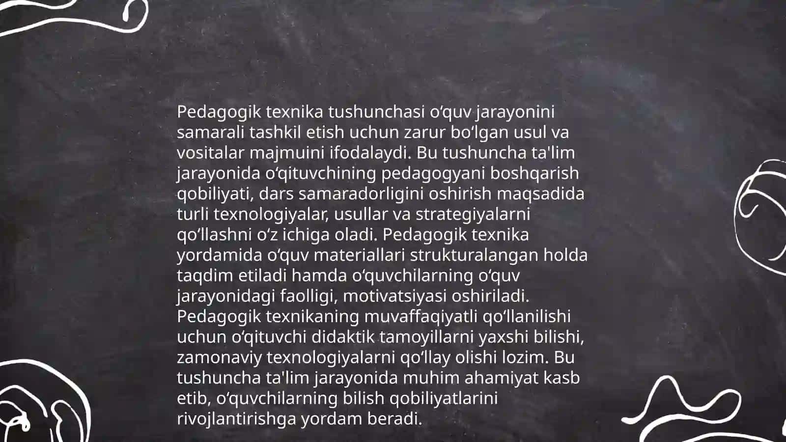 Pedagogik texnika haqida tushuncha, pedagogik texnikani shakllantirish metodikasi,nutq texnikasi va madaniyati 3