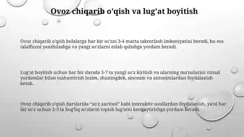 Matn bilan ishlash 3