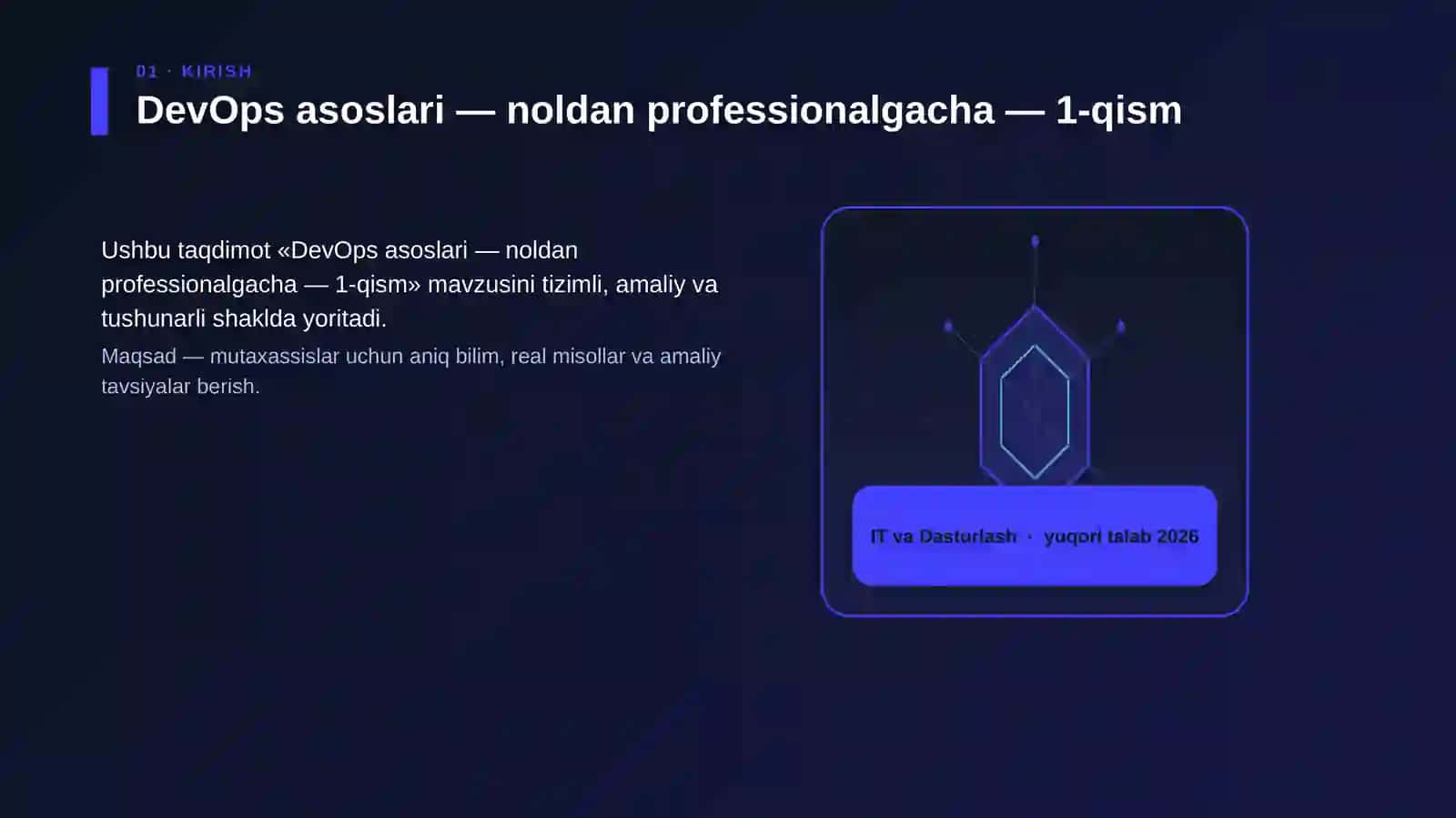 DevOps asoslari — noldan professionalgacha — 1-qism 3