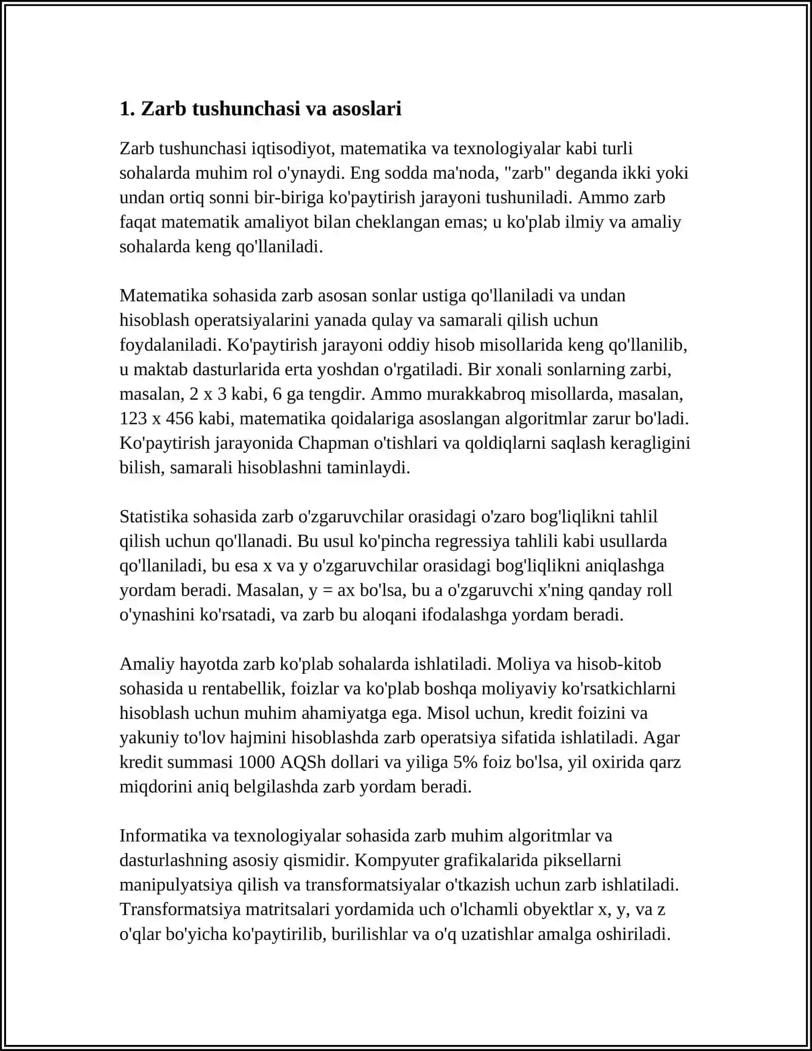 Zarbli Cholgu'larga O'rgatish 3