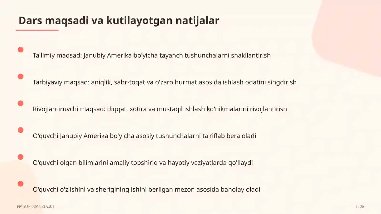 Janubiy Amerika (7-sinf) 3