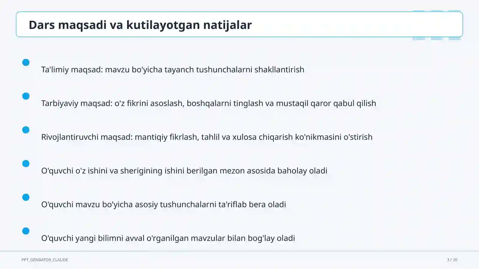 Bir o'zgaruvchili chiziqli tenglamalar (7-sinf) 3