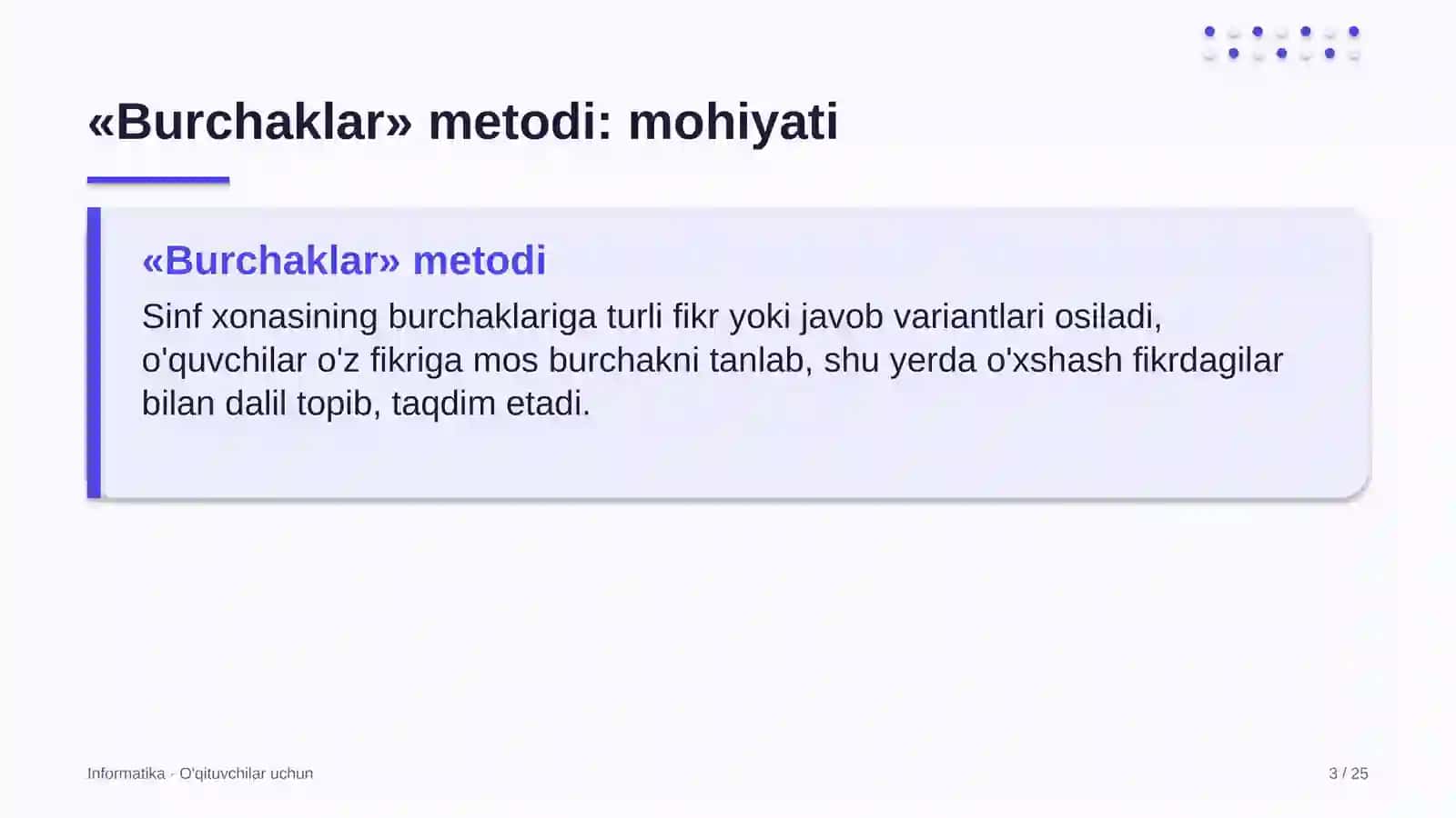 informatika darslarida burchaklar metodidan foydalanish 5048 3