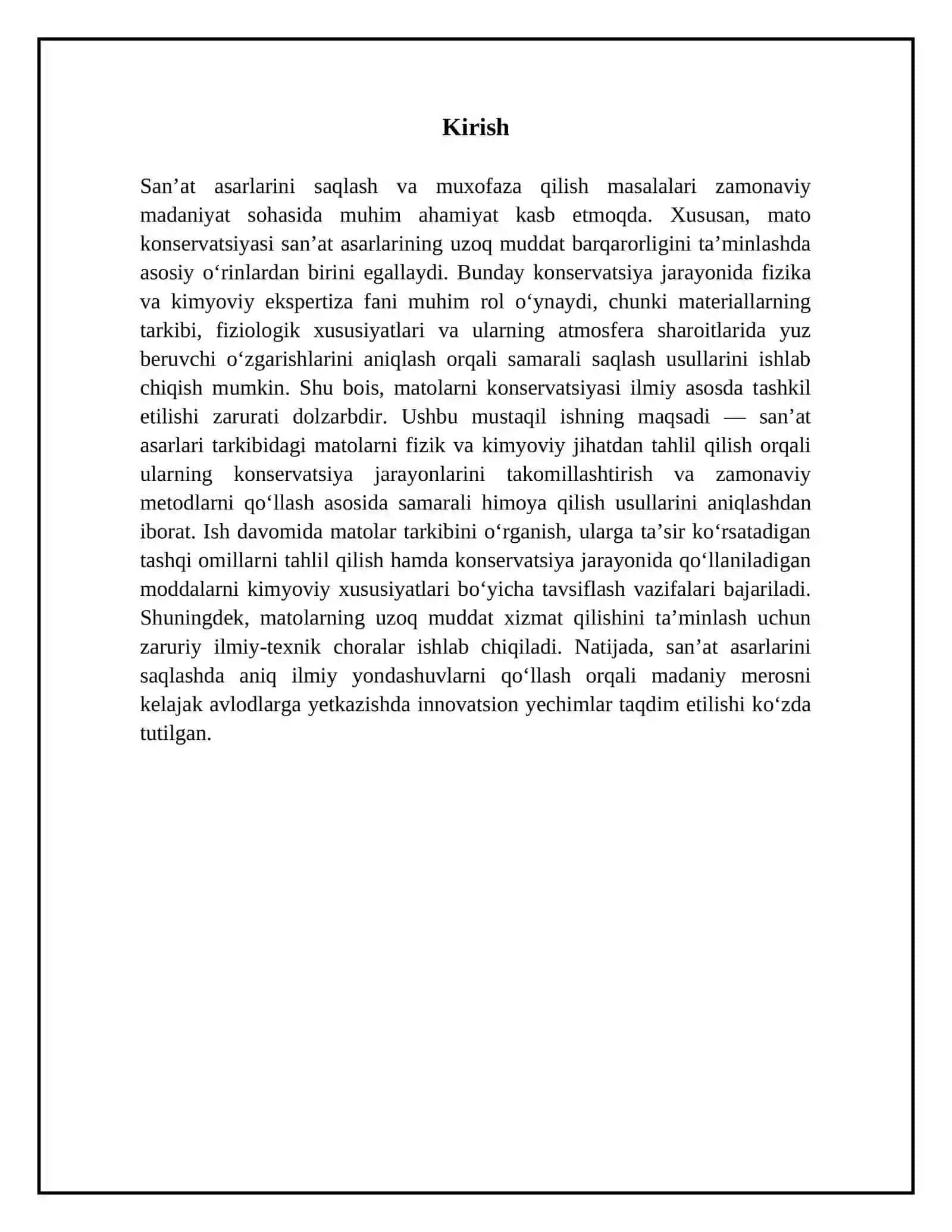 Matolar kansirvatsiyasi 3