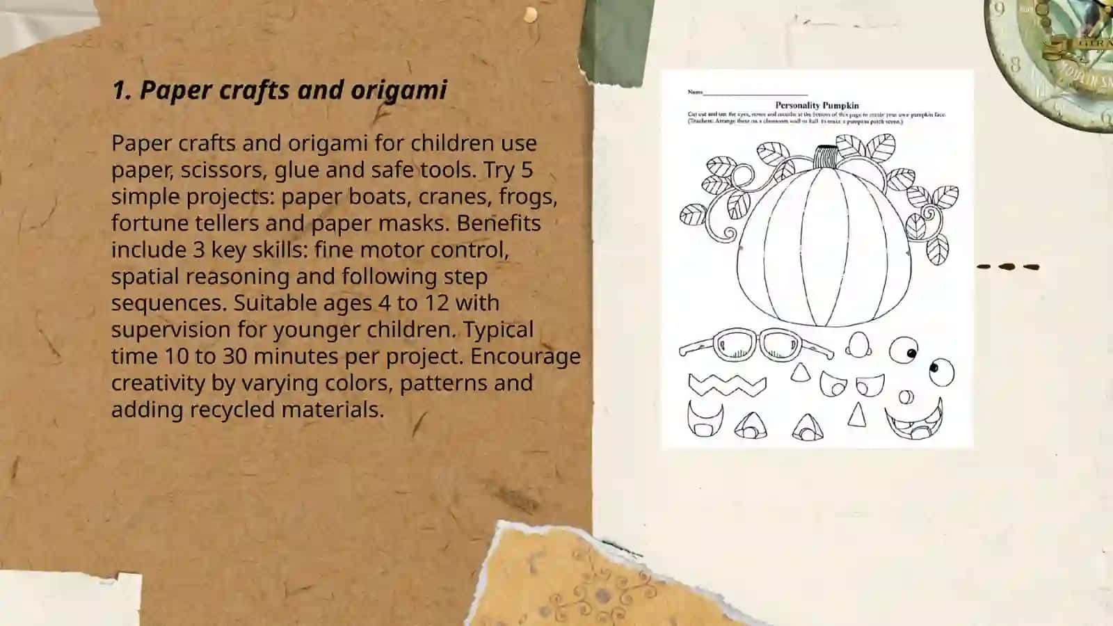 Creative tasks for children 3