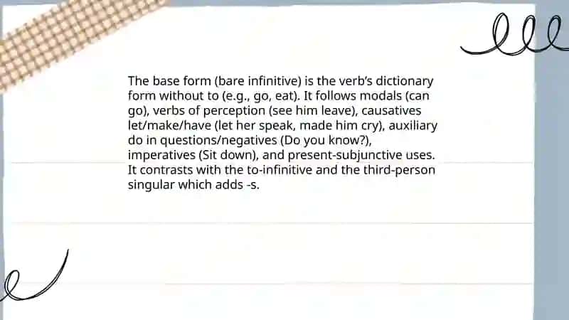 Verb forms 3