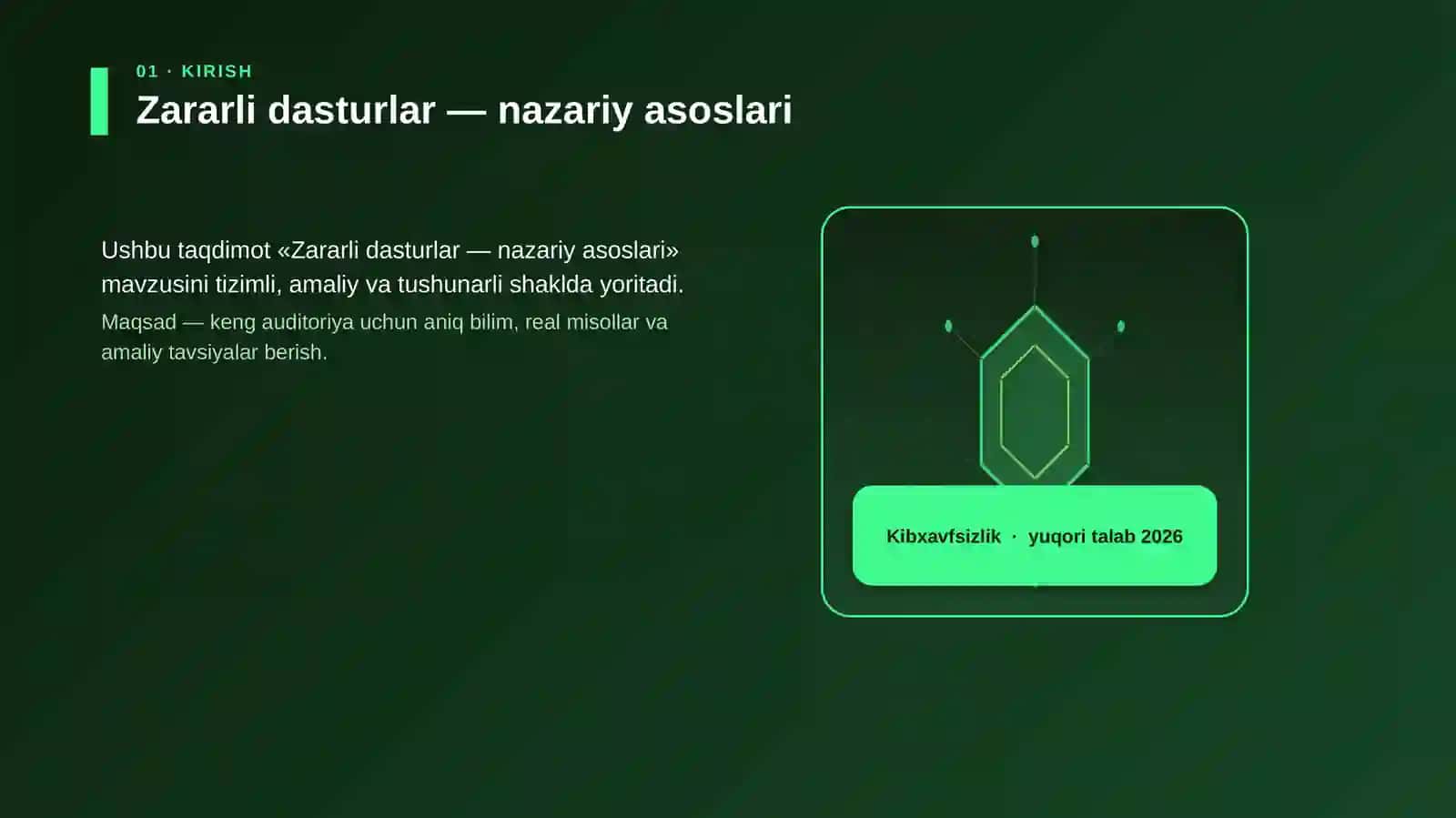 Zararli dasturlar — nazariy asoslari 3