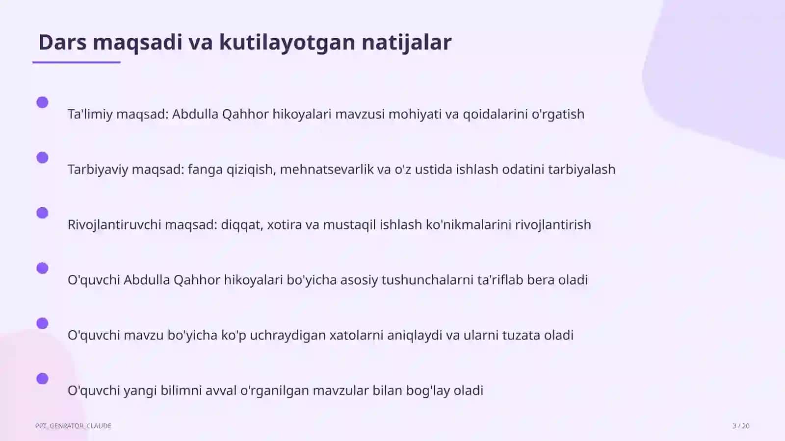 Abdulla Qahhor hikoyalari (8-sinf) 3