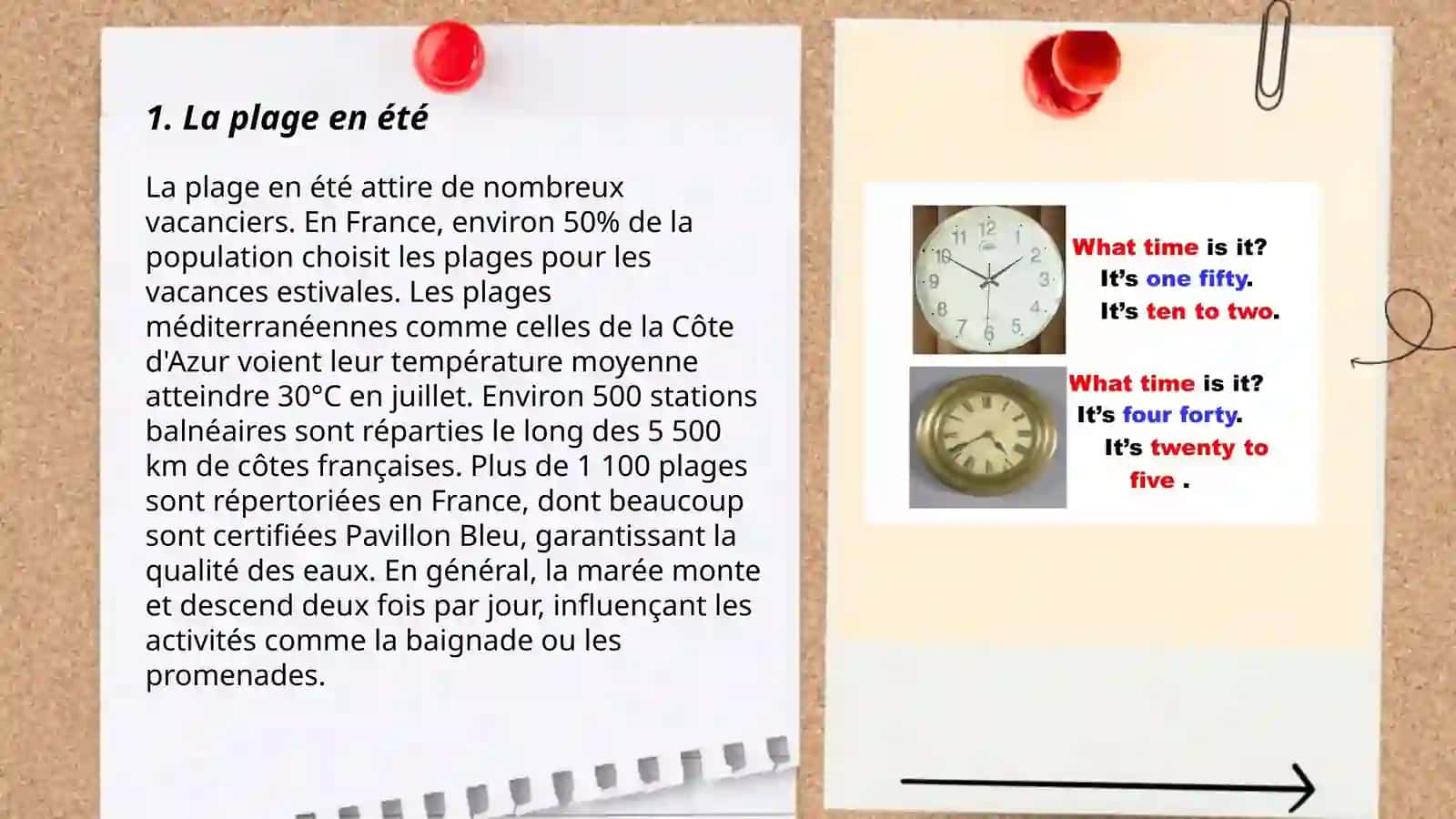 Plan: 1. La plage en été 3