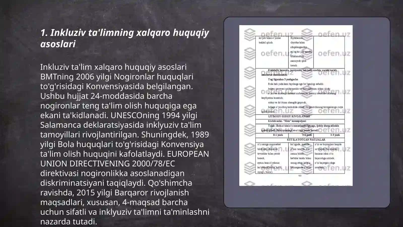 Inklyuziv ta'limning huquqiy asoslari 3