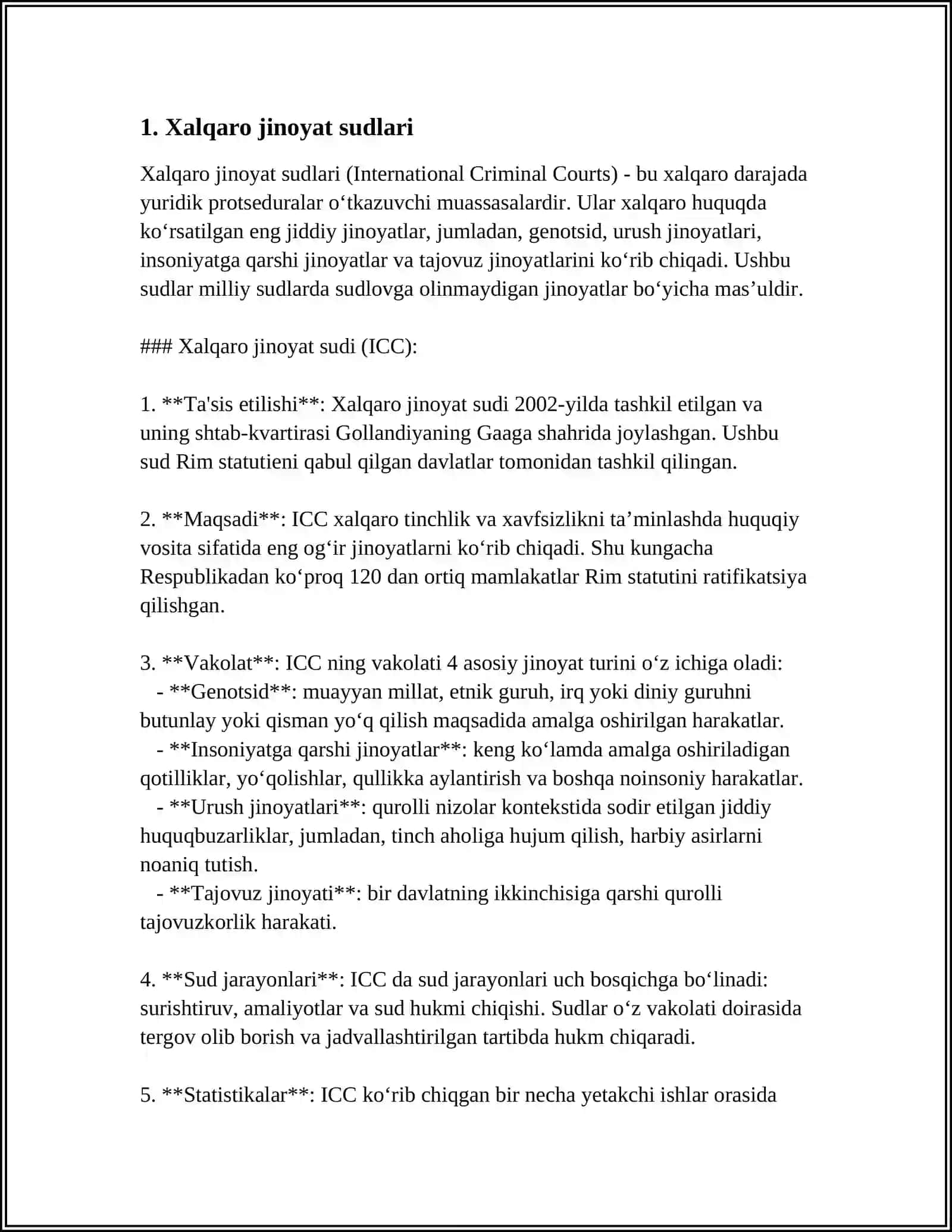 XALQARO JINOYAT HUQUQI 3