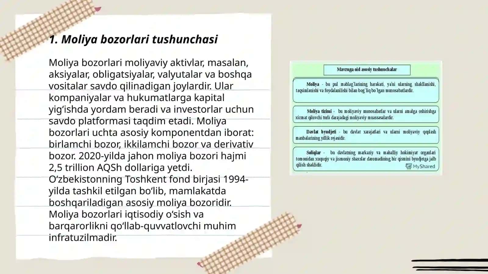 Moliya bozorlarida banklarning faoliyati va roli 3