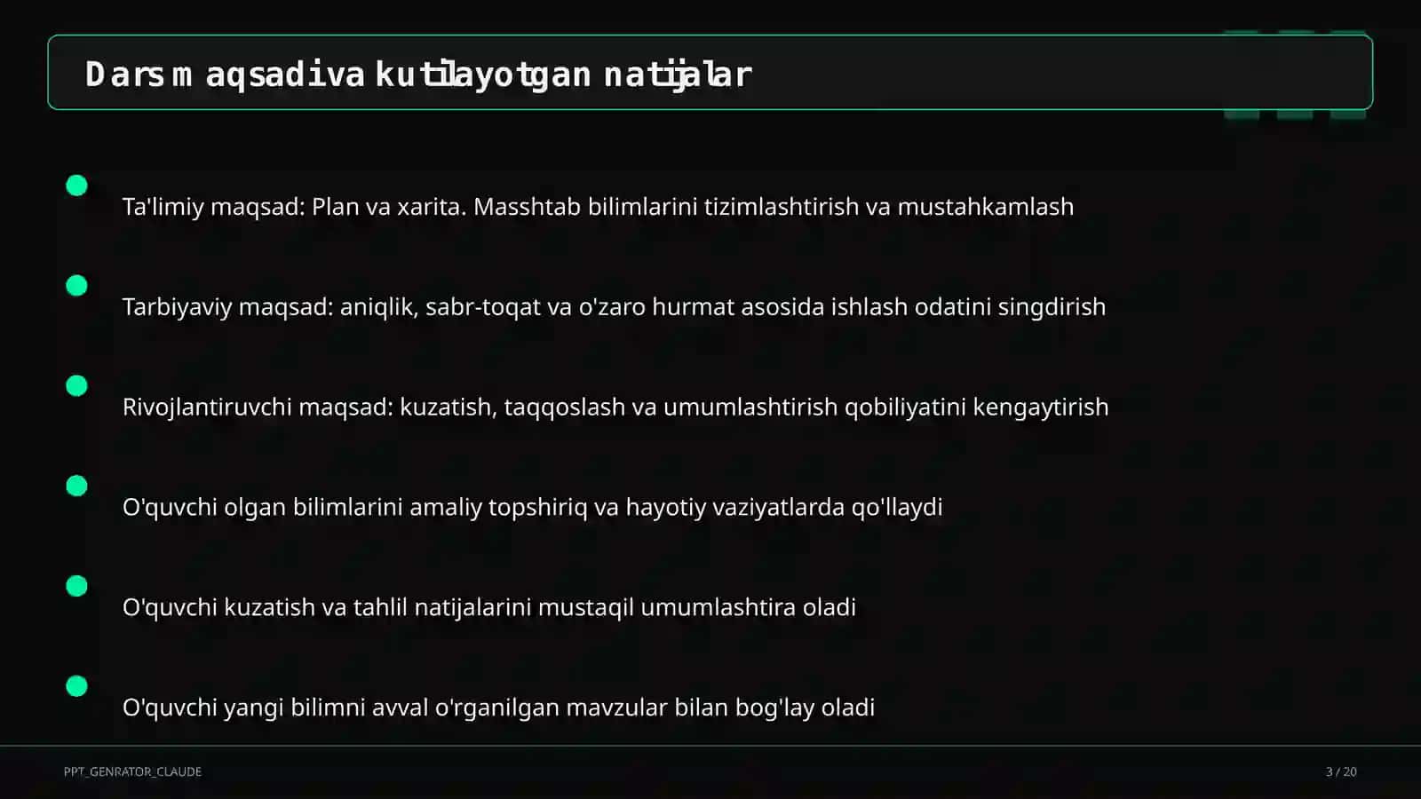 Plan va xarita. Masshtab (5-sinf) 3