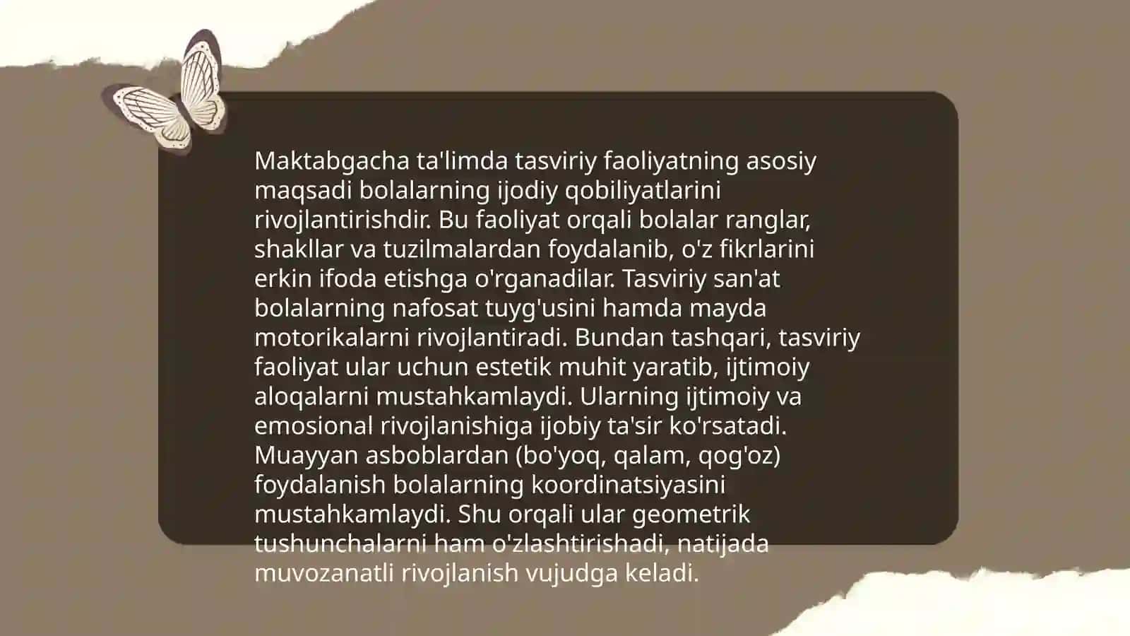 Maktabgacha taʼlim tashkilotlarida tasviriy faoliyat mashgʻulotlarini tashkil etish va uyushtirish 3