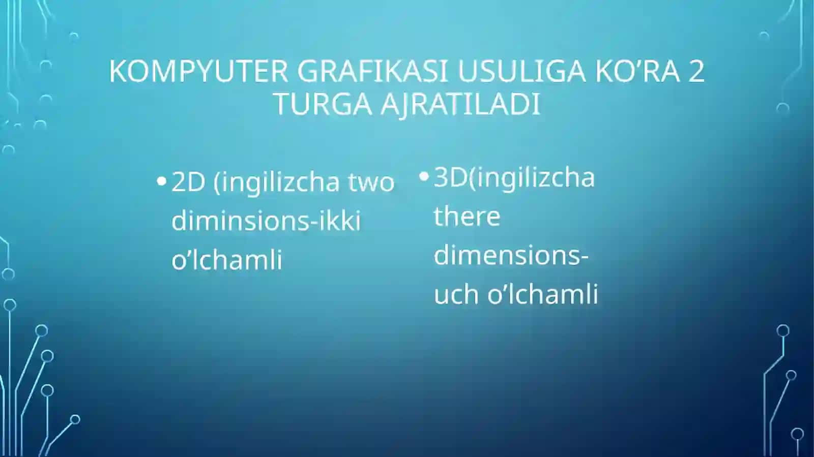 kompyuter grafikasi 3