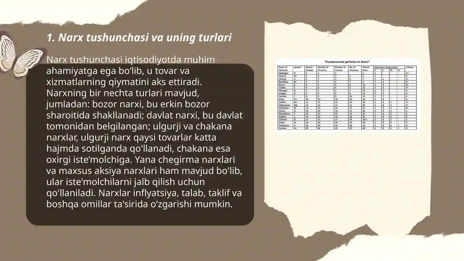 Qiymat va narx tushinchalarini hisoblash usullari 3