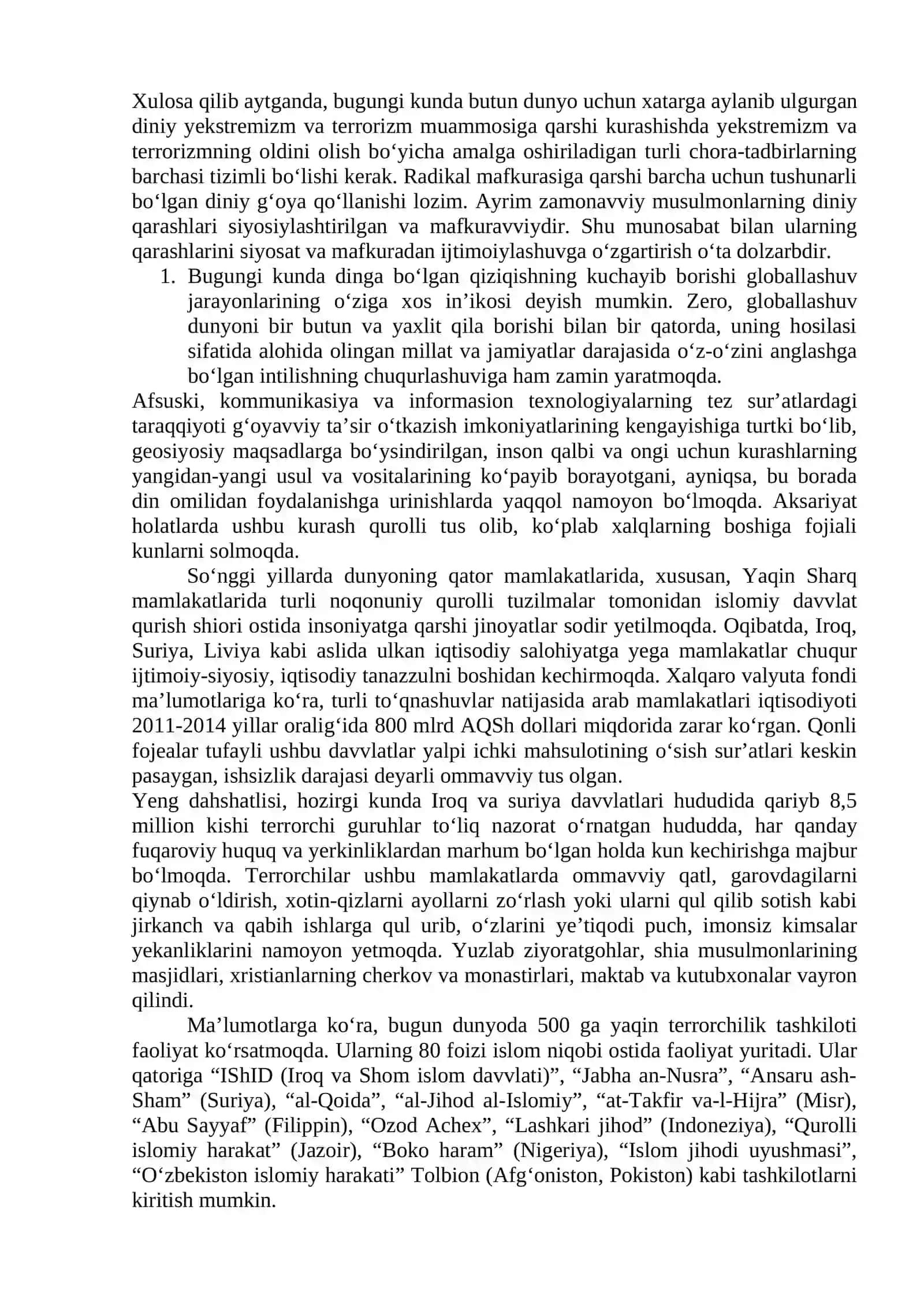 Xalqaro diniy tashkilotlar faoliyatining tarixi va ularning barqaror rivojlanish maqsadlariga erishishdagi ahamiyati 3