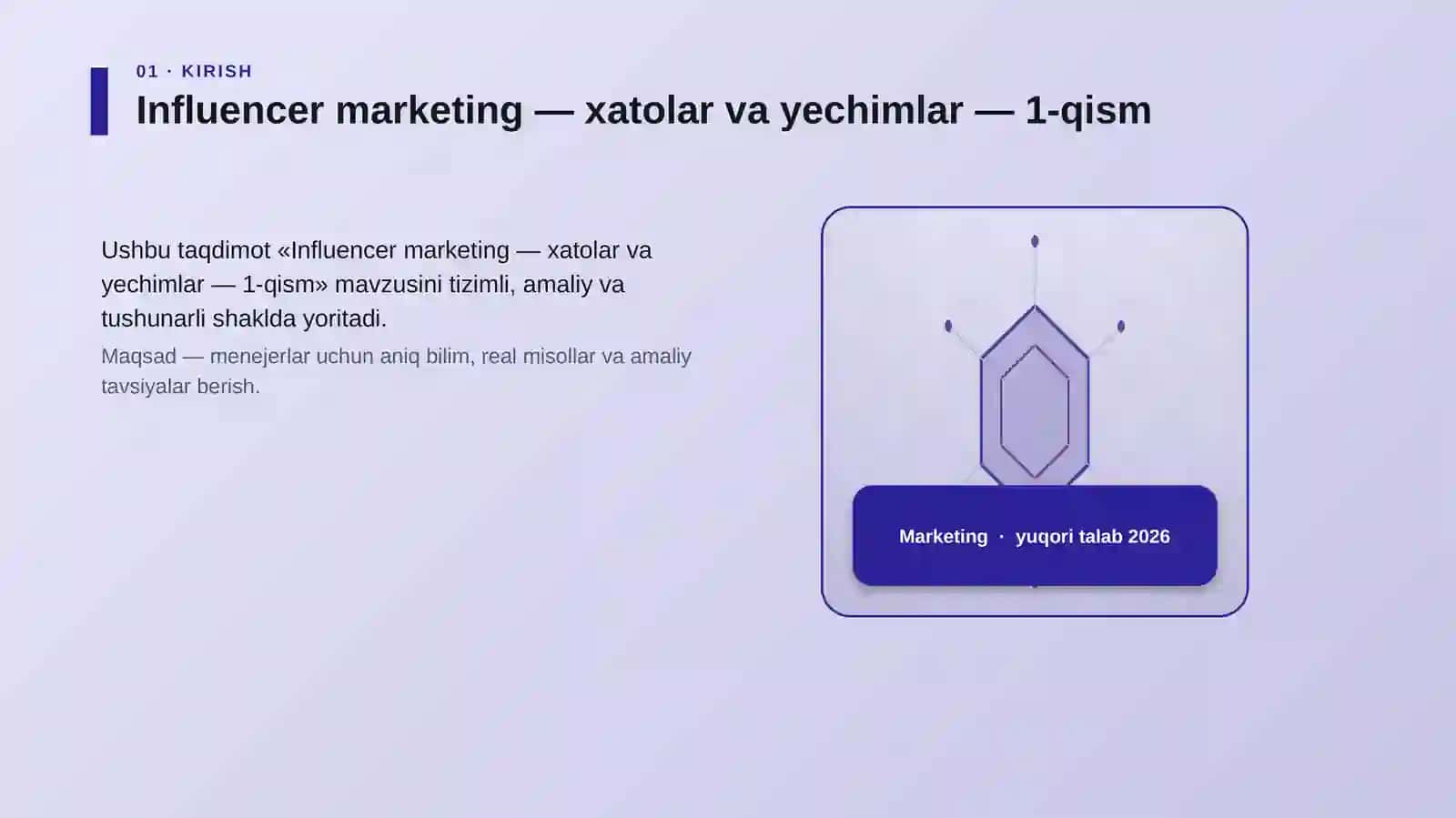 Influencer marketing — xatolar va yechimlar — 1-qism 3