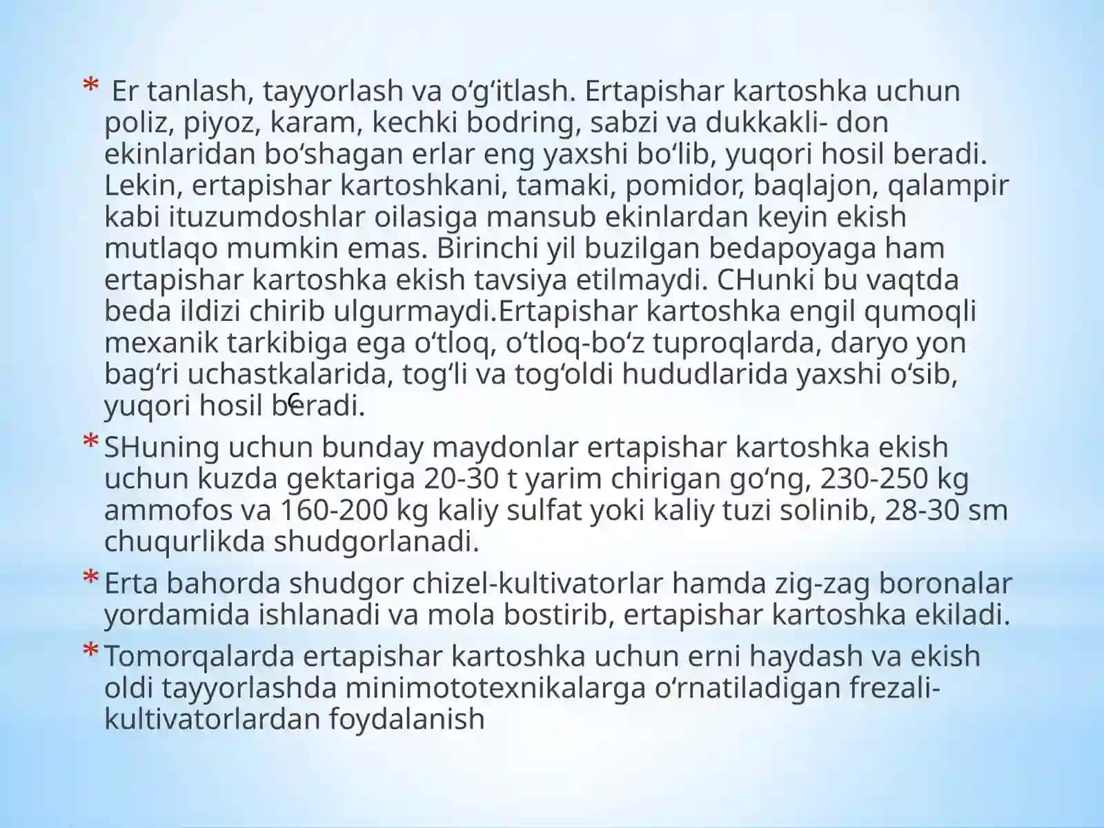 Ertapishar Kartoshka Etishtirish 3