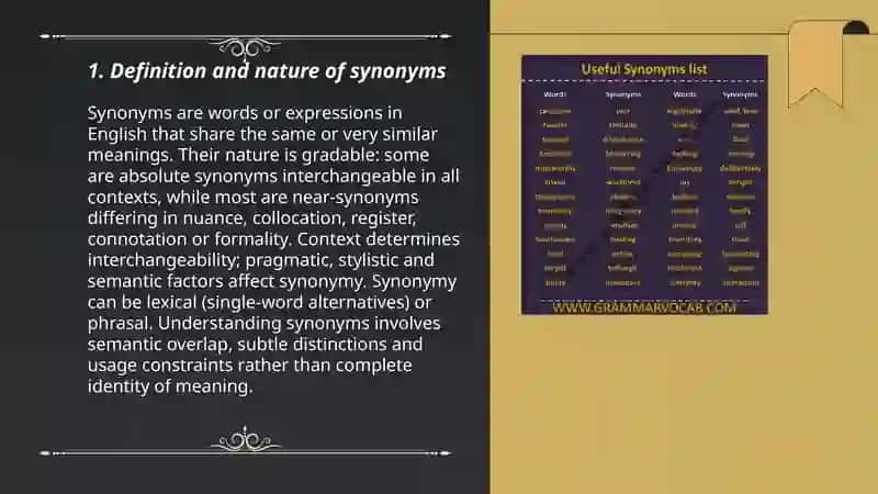 Synonyms 3