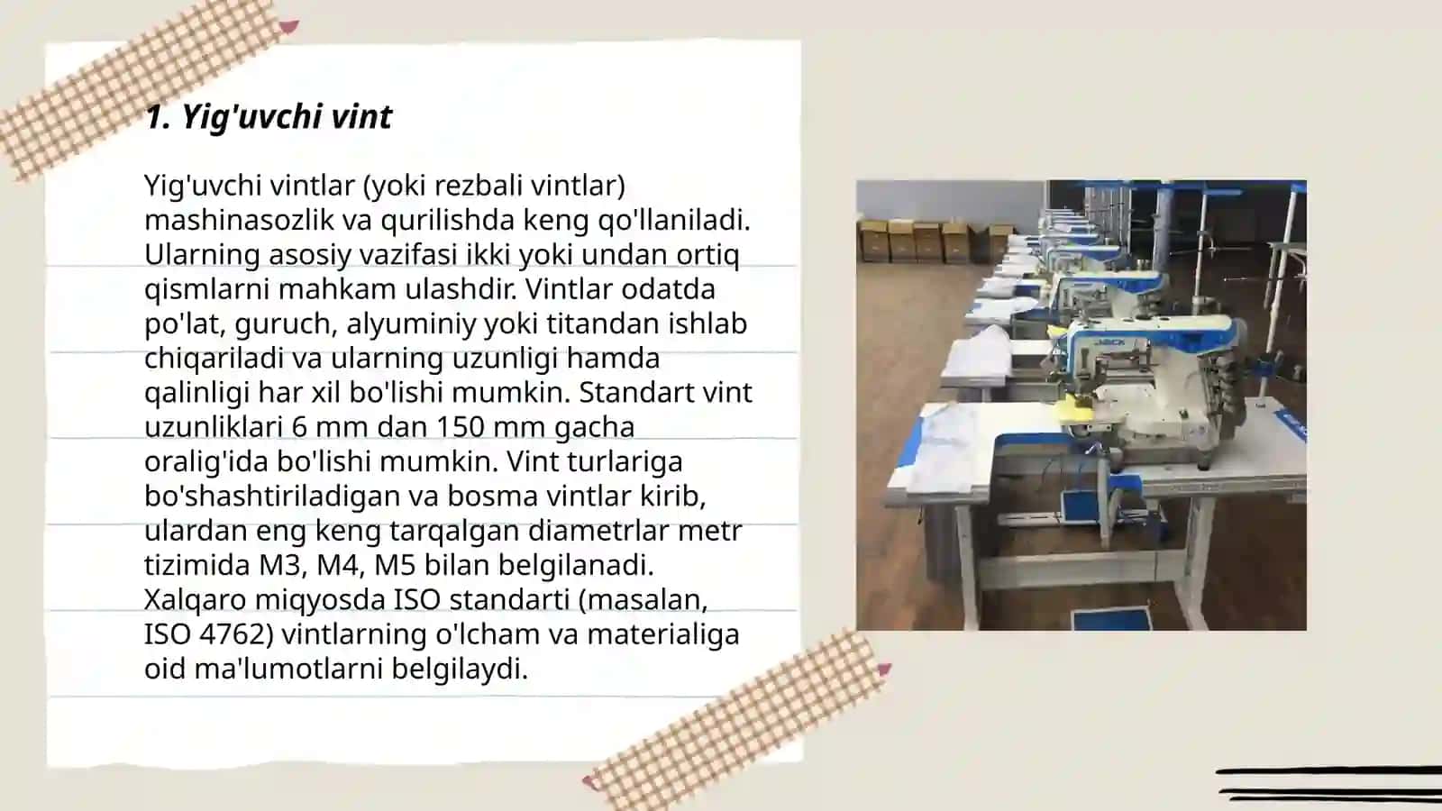 Yig'uvchi vintlar 3