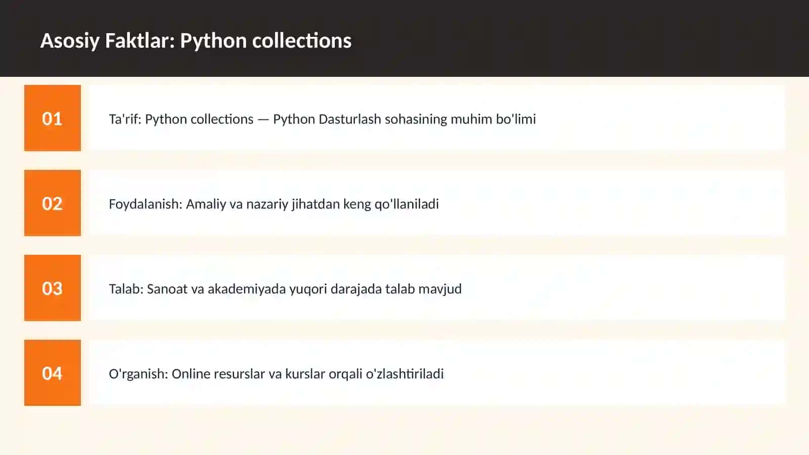 DASTURLASH | PYTHON DASTURLASH 3