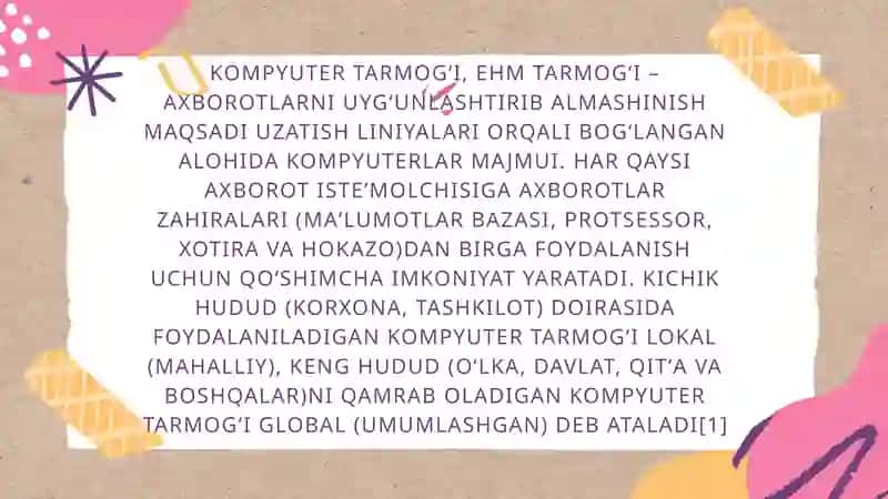 KOMPYUTER TARMOQLARINI BOSHQARISH 3