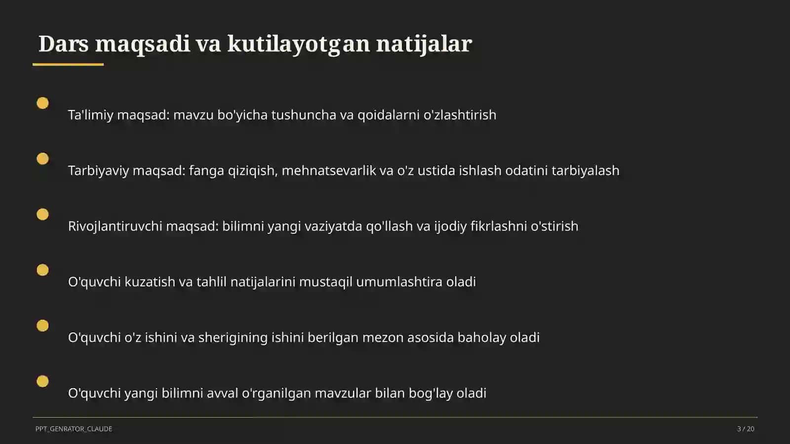Job interview and career vocabulary (11-sinf) 3
