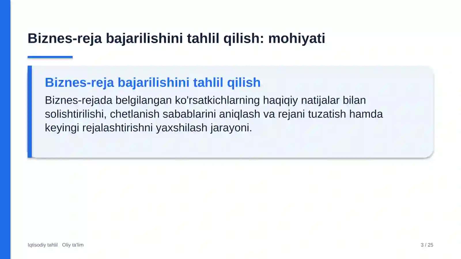 qurilish montaj boshqarmalarida biznes reja bajarilishini tahlil qilish 8263 3
