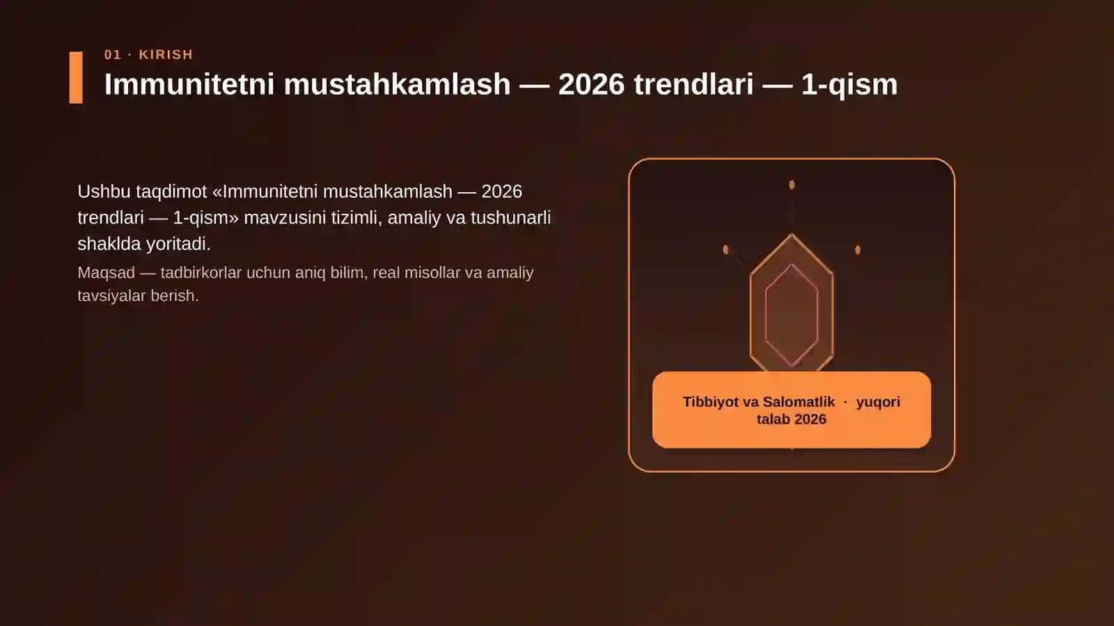 Immunitetni mustahkamlash — 2026 trendlari — 1-qism 3