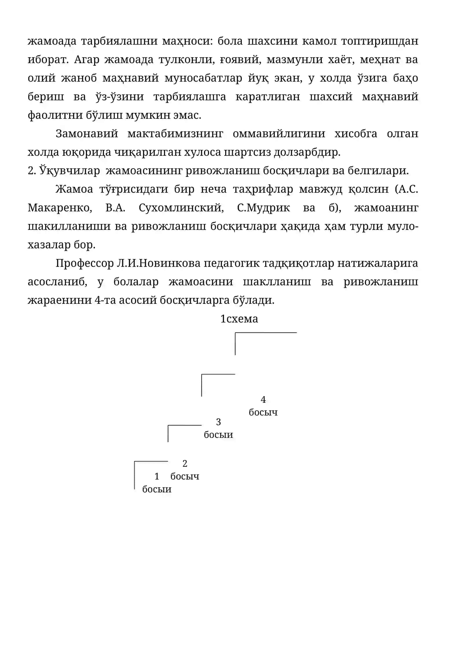 Бошланғич синф ўқувчилар жамоаси билан ишлаш методикаси ва ўз-ўзини бошқариш органларини педагогика рахбарлик қилиш асослари 3