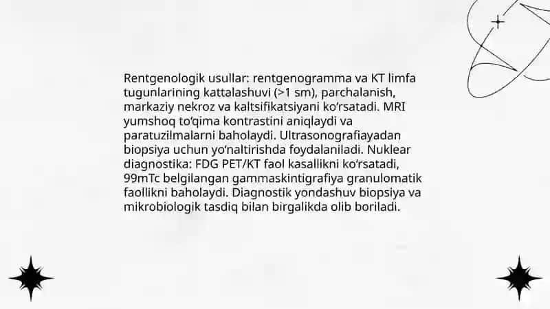 O'pkadan tashqari azolar tuberkulyozni rentgeologik Va nur diagnostikasi 3