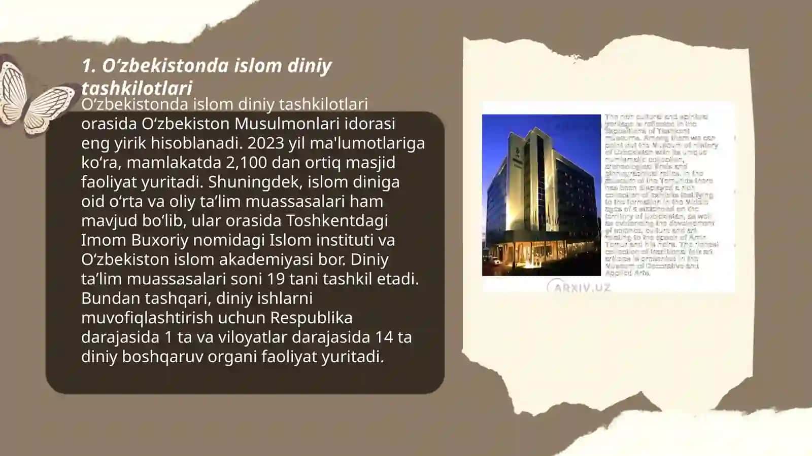 Oʻzbekistonda islom diniy tashkilotlari 3