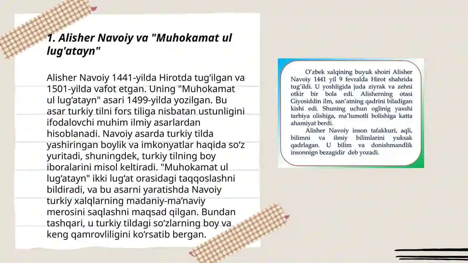 Alisher Navoiyning "Muhokamat ul lug'atayn" asari tahlili 3