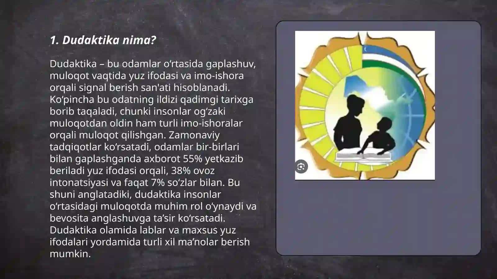 Dudaktika. Boshlanĝich ta'lim didaktikasining maqsadi va vazifalari. Yaxlit pedagogik jarayon 3
