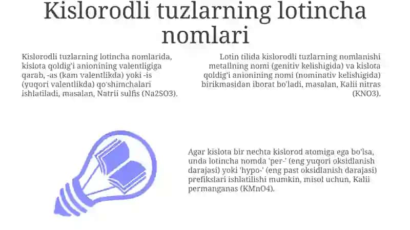 Kislorodli tuzlar 3