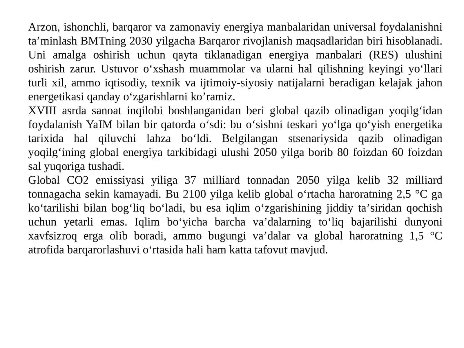 JAHON ENERGETIKASI RIVOJLANISHISTIQBOLLARI 3